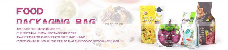 eco packaging paper bags snack cashew nuts packaging stand up clear window brown Kraft custom paper bag with your own logo