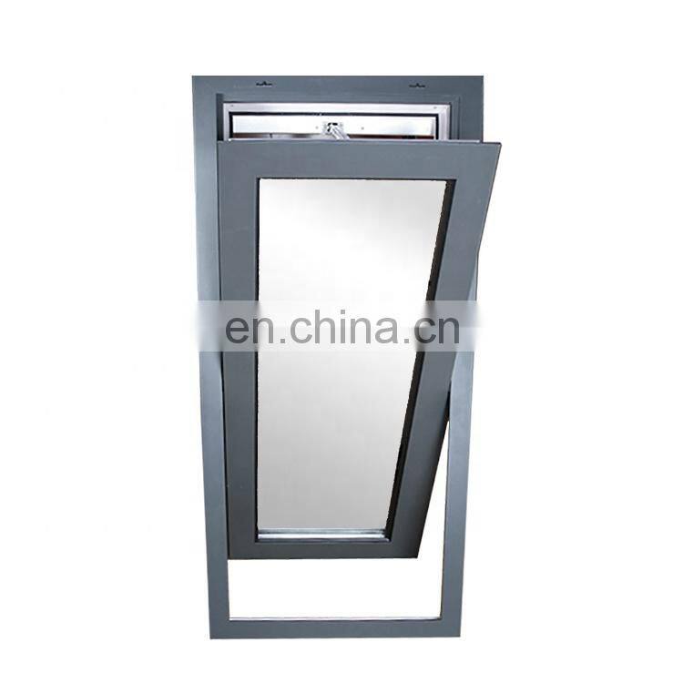 decorative aluminium tempered glass center pivot casement tilt and turn window with pivot hinge