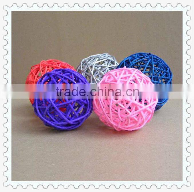 wicker wire woven rattan ball crafts