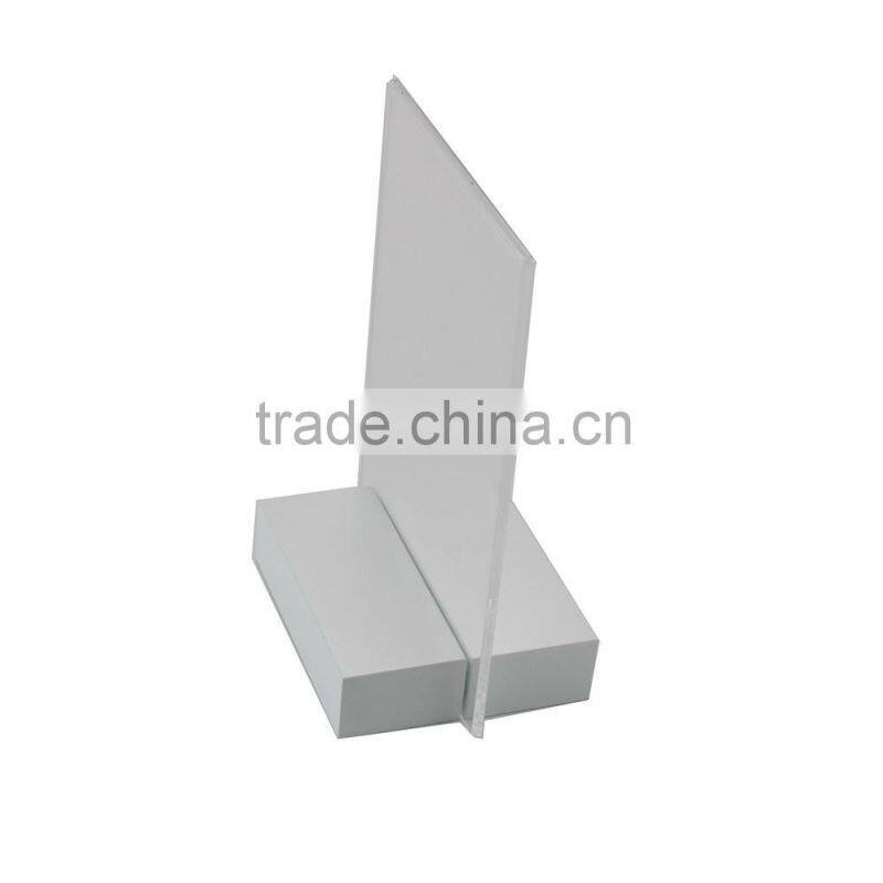 A4/A5 Acrylic Sign Holder Wood Base With Acrylic Board Magnetic Sign Holder