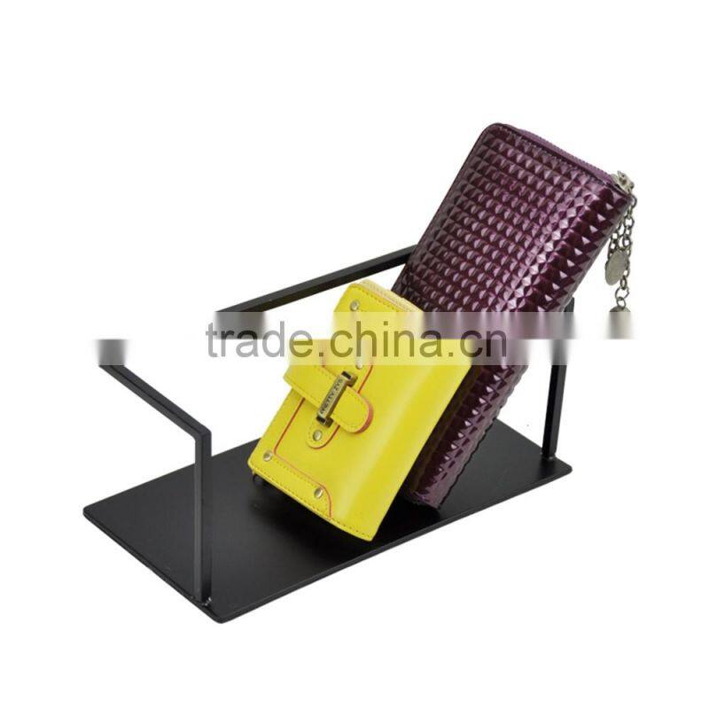 Metal Wallet Display Holder Purse Display Stainless Steel Wallet Rack