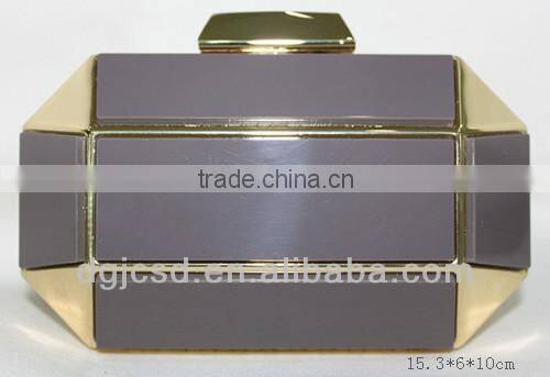 New color 0861 Amber adhesive evening clutch bag