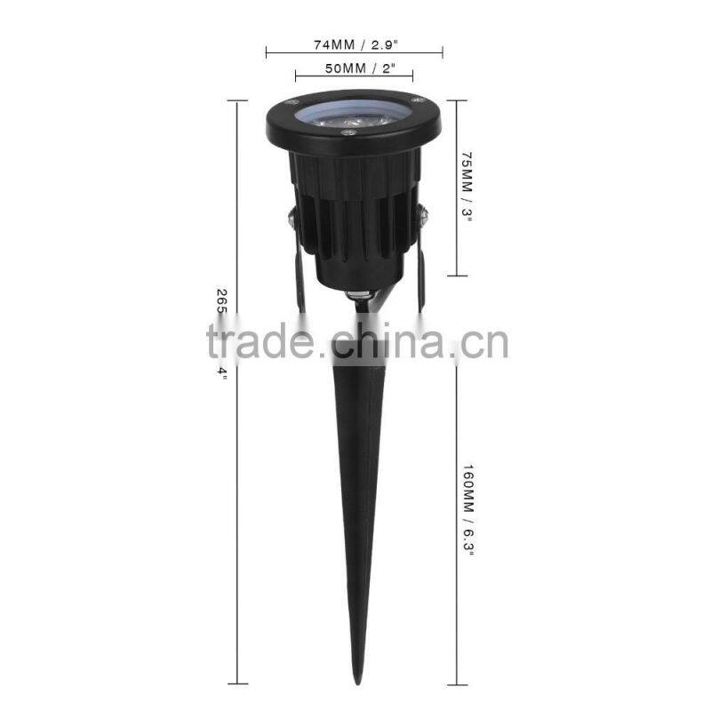 wide angle outdoor 12 volt 7watt cast aluminum garden spot lighting fixtures