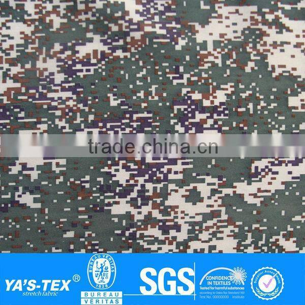 camouflage softshell jacket fabric with polar fleece bond