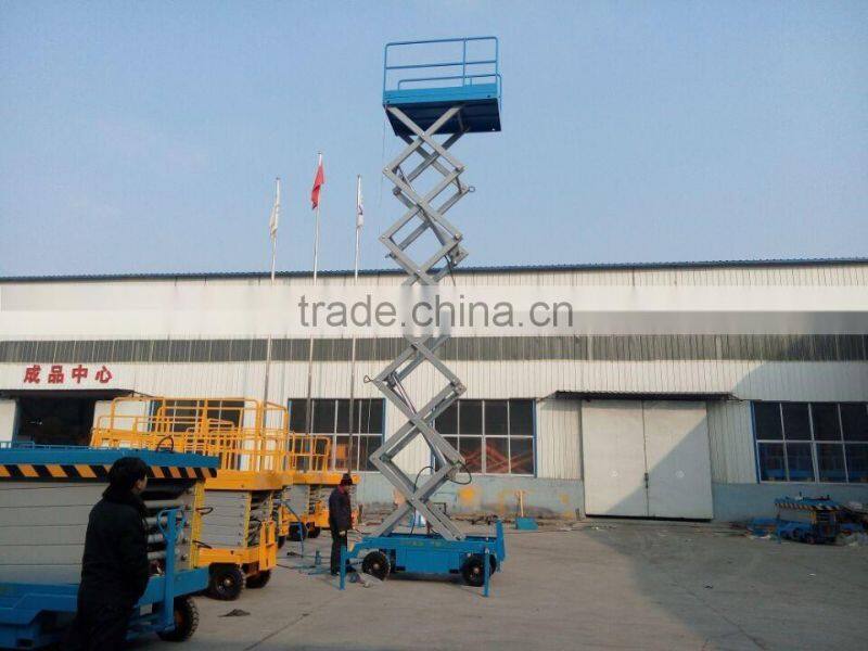 Mobile Electric Scissor Lift/Hydraulic Scissor Lift Platform 10m/300kg