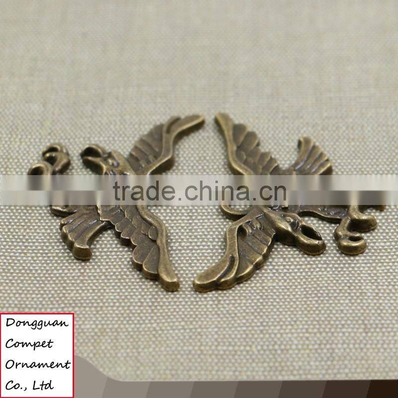 Manual jewelry green bronze zinc alloy diy eagle pendant