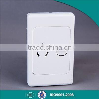 Australia standard vertical type dobule socket with double switch