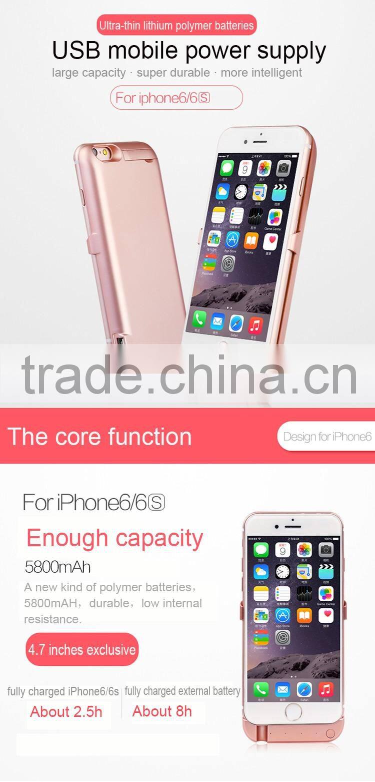 smartphone power bank battery charger for phone case one plus one power case external battery case for iphone 6