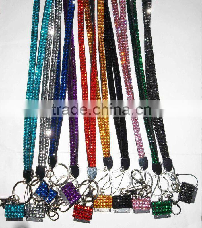 Iphone rhinestone wristlet