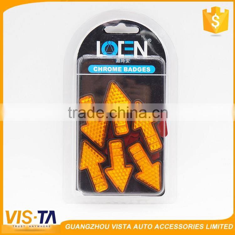 New arrival high quality warning reflector road rear trailer orange arrow car reflector