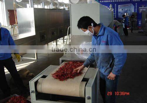 Tunnel type continous microwave nuts roasting machine /Microwave roasting equipment