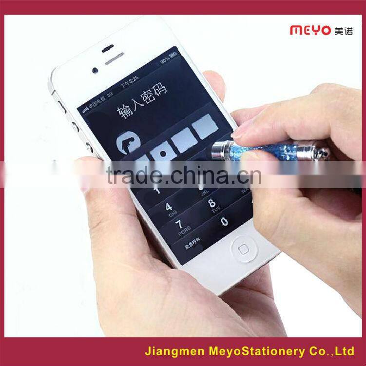 Crystal Capacitive Touch Ballpoint Pen, colors crystal filled pen