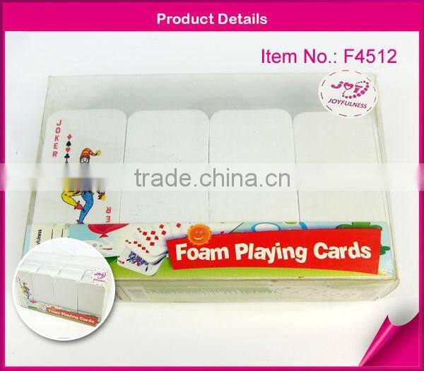 White EVA playing foam card games
