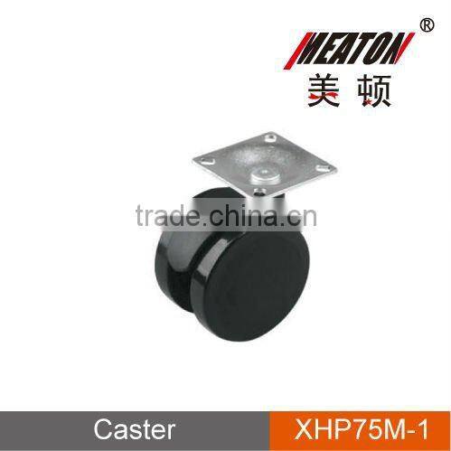 Plate caster wheel
