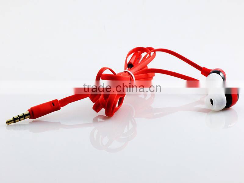 Cheap Price earphones plastic earphones,wholesale metal earphones
