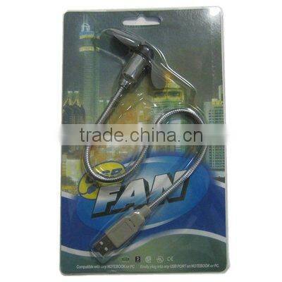 Flexible Mini usb fan with light
