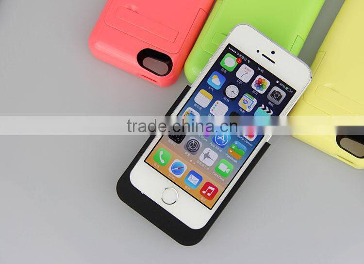 2200mAh Quick Charging Rechargeable Power Bank External Battery Case Cover for Apple iPhone 5 5c 5s 6