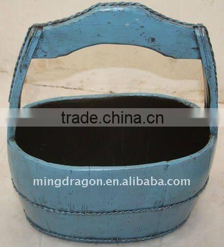 Antique Chinese Hand Carved Cask