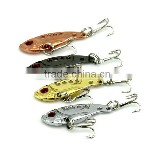 3.5cm,3.2g equipment VIB lures with hook metal fishing lure