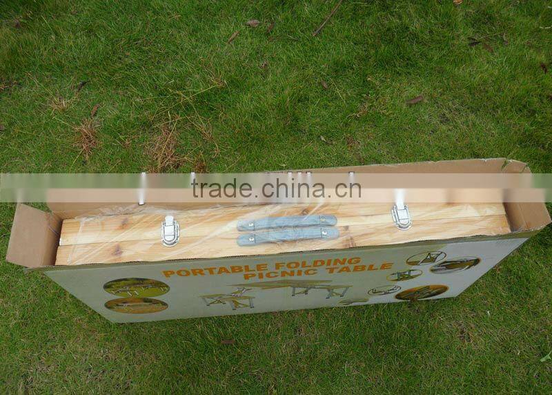 wooden garden folding table