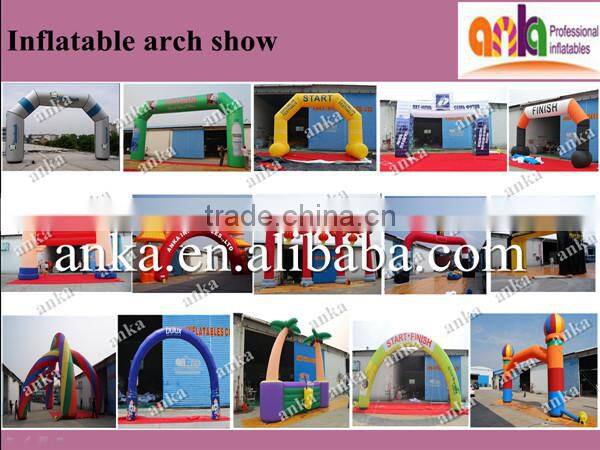 Colorful outdoor inflatable rainbow arch for advertise