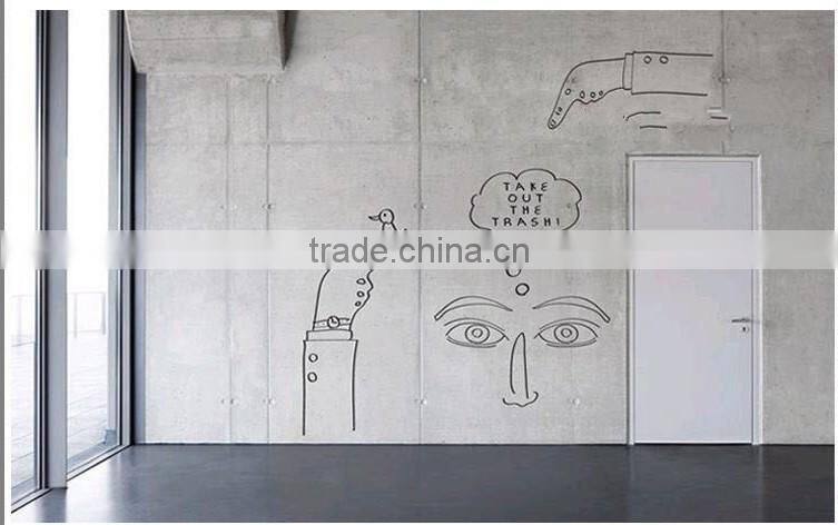 Removable self adhesive white board sticker transparent whiteboard plastic film