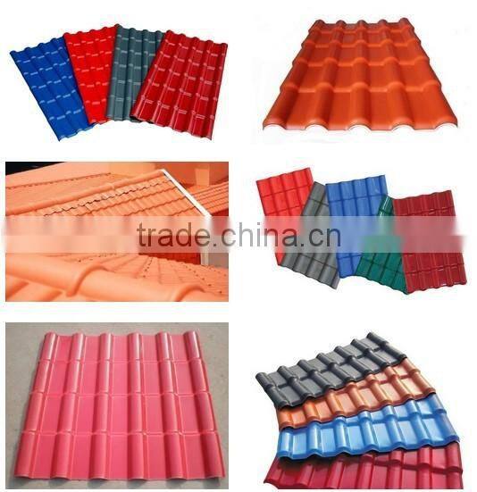 machine to extrude produce PVC plastic roof tile