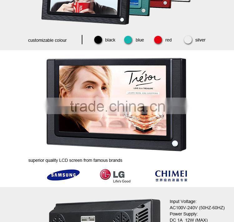 Flintstone supermarket 7" lcd advertising products