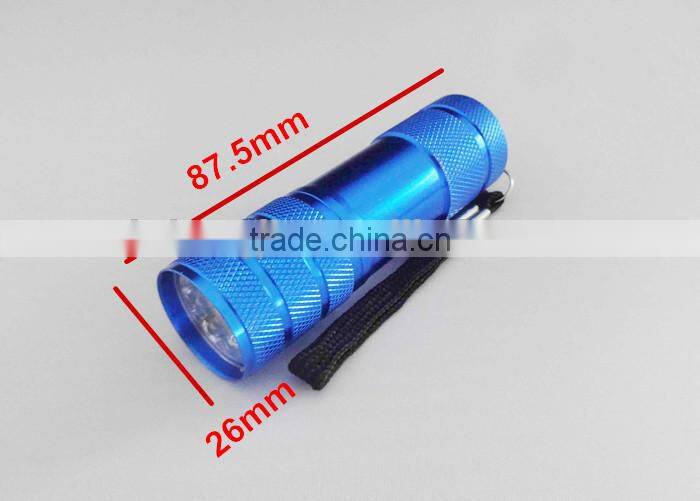 Factory shockproof flash 9 led light