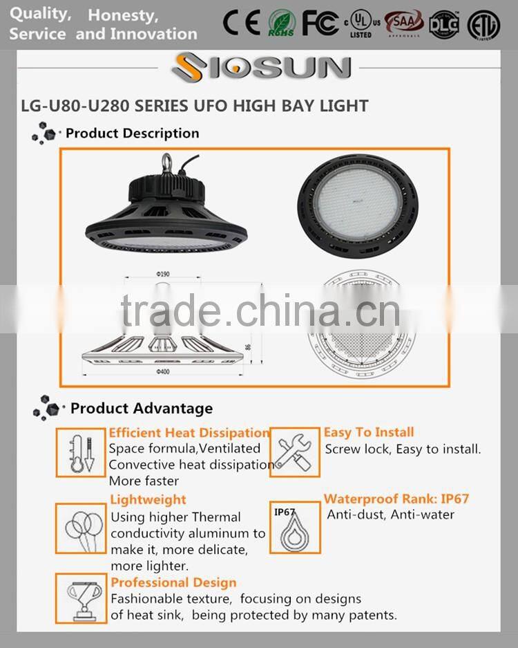 2016 hot selling new shell 200w led cylinder high bay light