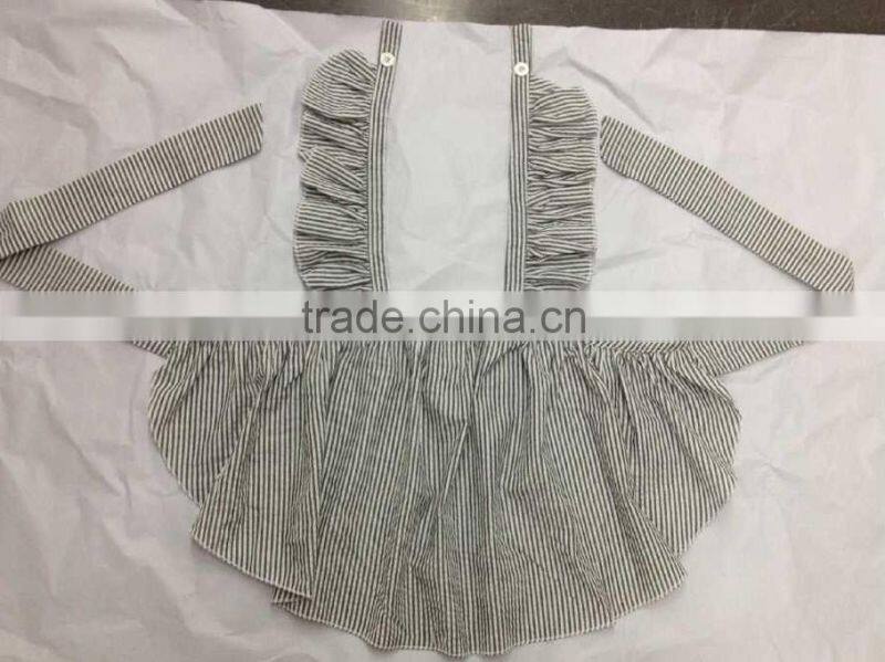 2015 New design toddler girls boutique clothing sets with Woven 100%cotton