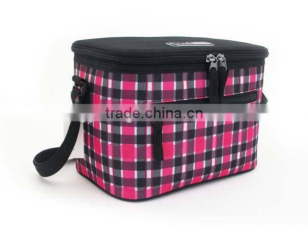 Wholesale tactical customize print 600D insulted cooler bag with long belt