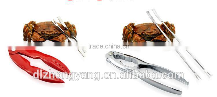 3 PC kitchen Stainless steel seafood lobster tool set lobster Crab Cracker