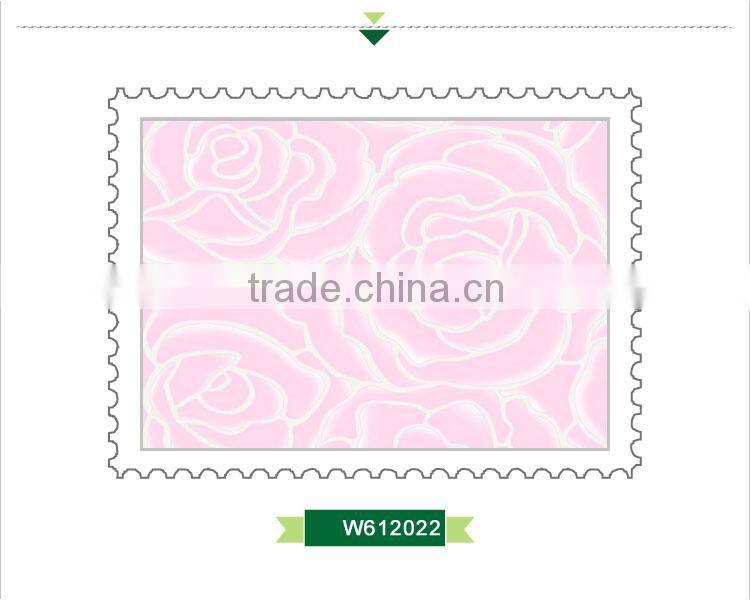 hot sale foaming non woven wallpaper, bubblegum pink royal rose wallcovering for house , unusual wall decor warehouse