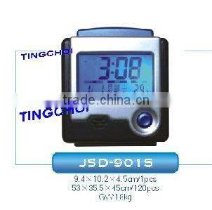 digital talking alarm clock, lcd calendar desk clock with back light, gifts clock