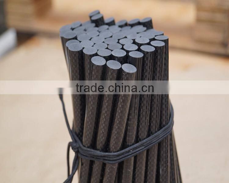 Best selling carbon fiber pipe rod, high strength solid carbon fiber rod