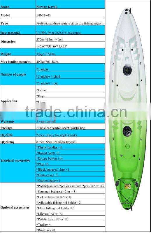fishing kayak boat / kayak with sail / tandem kayak