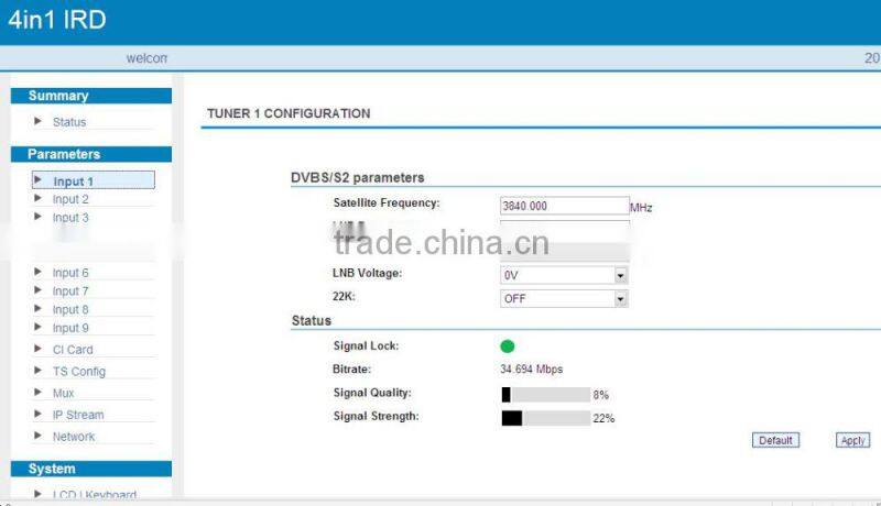 Low Cost OEM 4 IN 1 DVB S2 IRD