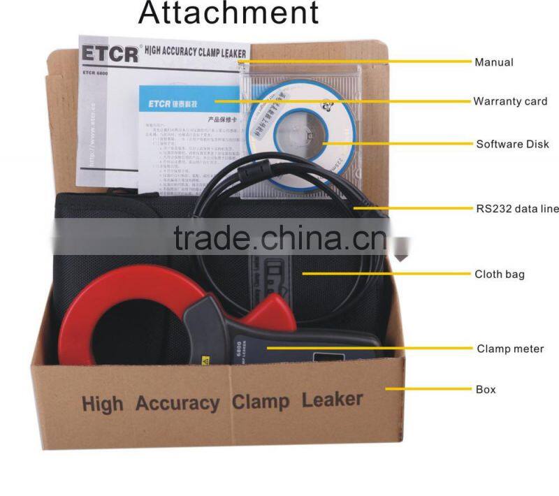 ISO CE ETCR6800 High Accuracy Clamp Leaker electrical instrument