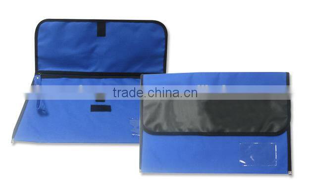 Nylon document bag (blue)