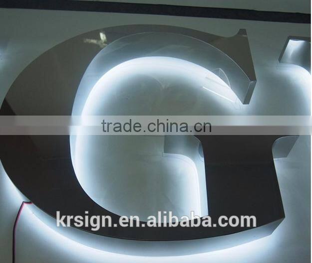 Custom Wall back Lighted LED Alphabet Letter Backlit 3D Sign