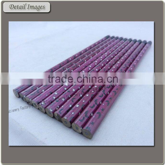 7 Inches Black lead HB Wooden Pencil With Eraser