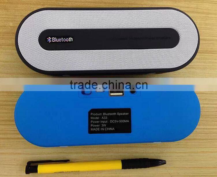 New Mini Unique Design USB Speaker Bluetooth Wireless Speaker With FM Radio TF Card