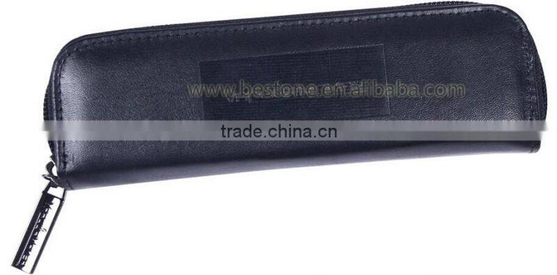 Custom Leather Pen Bag Case with Zipper