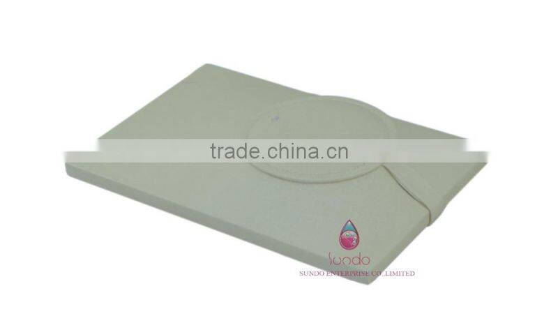 Provide designing white wooden necklace display plate