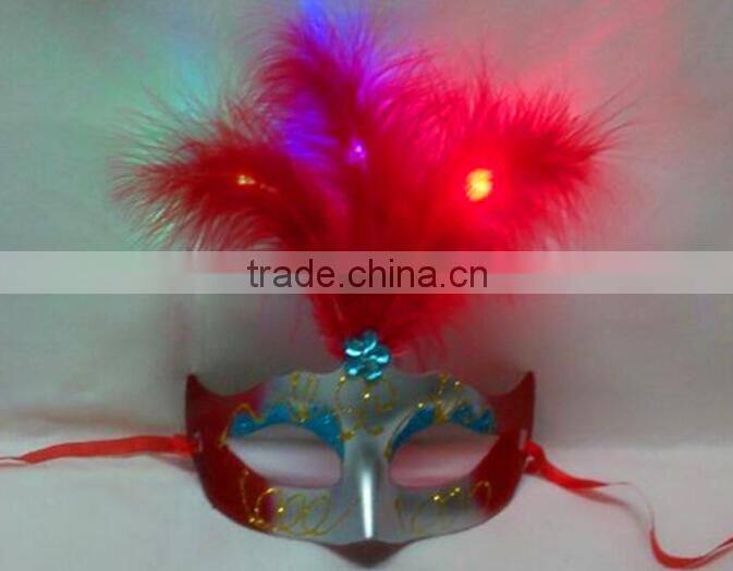 light up party mask vacuum formed factory direct sale party mask sliver led party mask