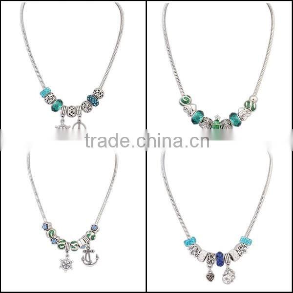 Wholesale Latest Design Beads Necklace With Fashion Custom Handmade Pendant SKA8511