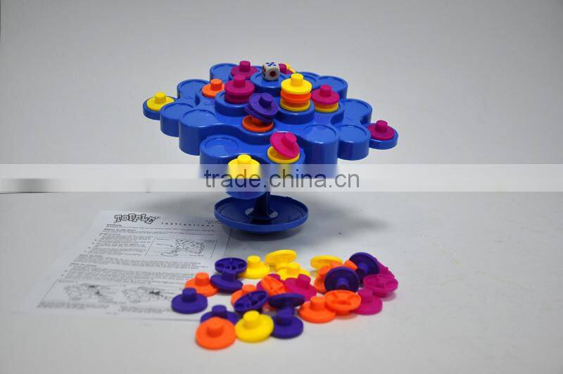 CHILDREN PLASTIC TOPPLE GAME, EDUCATIONAL TOY