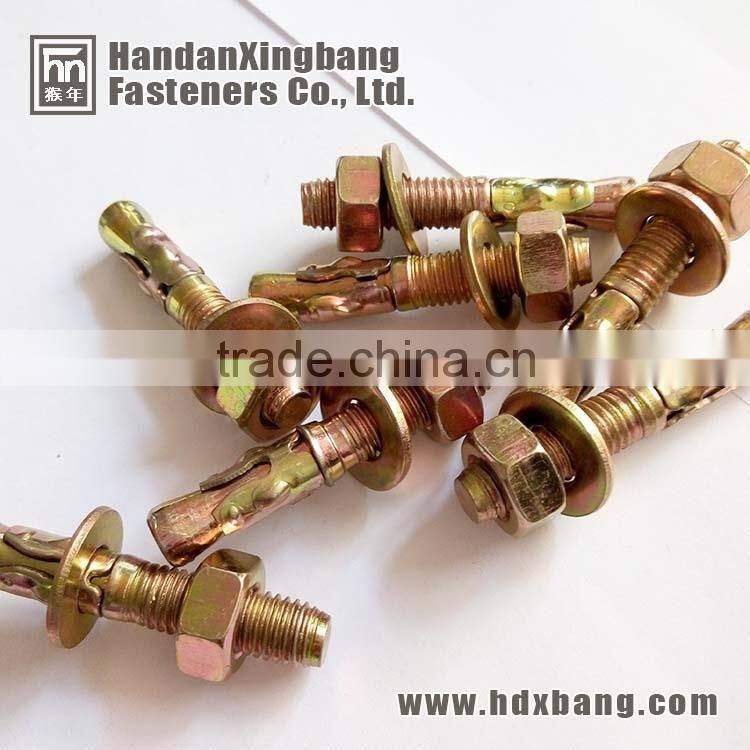 ANSI 1GI through bolt with white zinc plated made in hebei handan yongnian