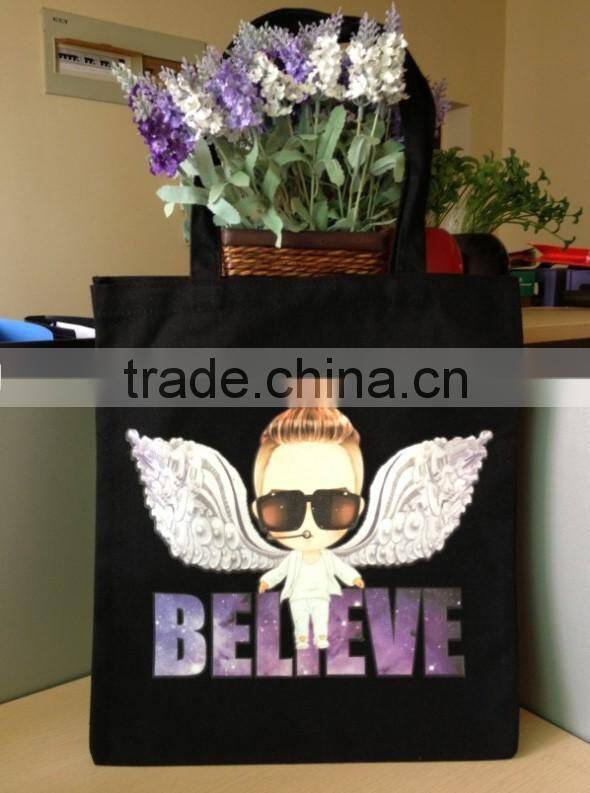 Organic China canvas tote bag with Inner Pocket and Metal Button